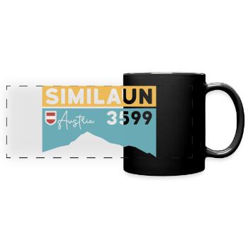Similaun Glacier Climb High Tour Ötztal Tyrol - Full Colour Panoramic Mug - black - Front