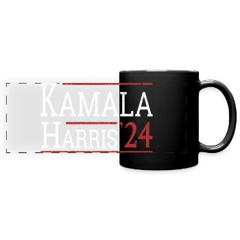 Kamala Harris Election 2024 I - Full Colour Panoramic Mug - black - Front