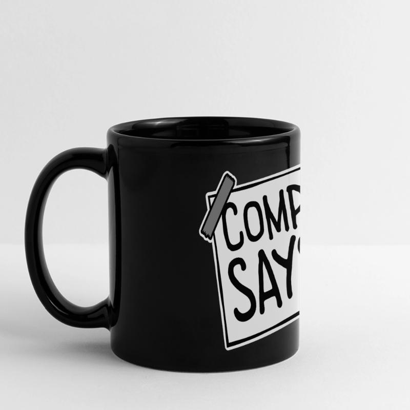 Computer Says No Lustig Programmierer Nerd Technik Panorama-Tasse farbig