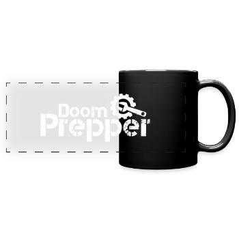Doom Prepper Artisanat Blanc - Mug panoramique uni - noir - Devant