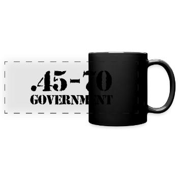 45-70 caliber ammo - Mug panoramique uni - noir - Devant