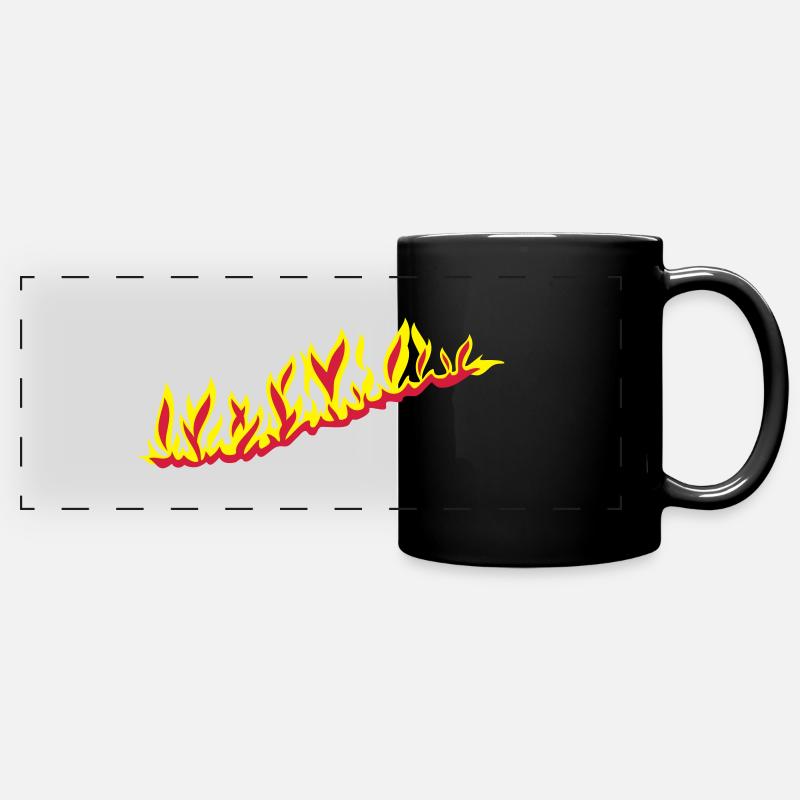 burningout_1l_2c - Full Colour Panoramic Mug - black