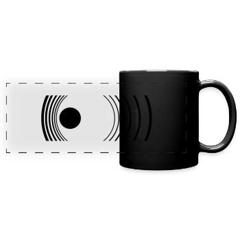 doppler effect - Mug panoramique uni - noir - Devant