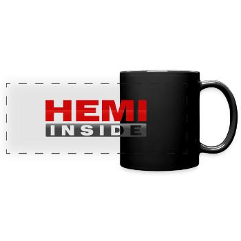 HEMI INNEN - Panorama-Tasse farbig - Schwarz - Vorne