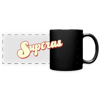 hooligan hools tribüne block 9a suptras ultras fan - Full Colour Panoramic Mug - black - Front