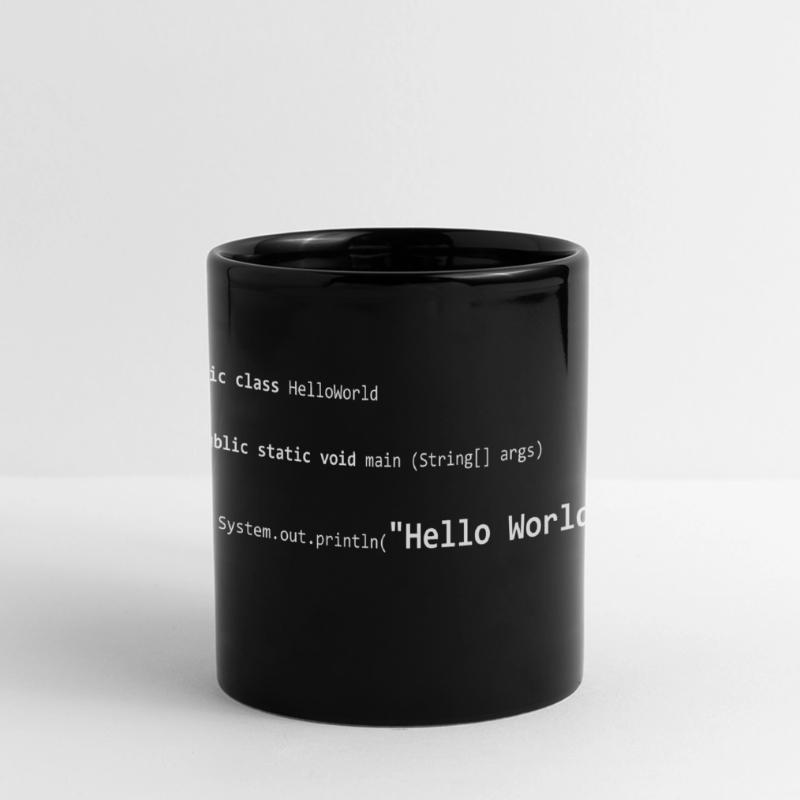 JAVA Hello Monde Mug panoramique uni