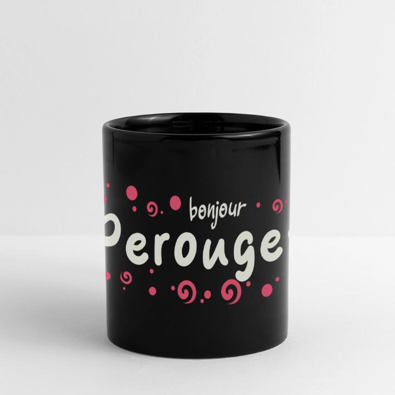 Pérouges Panorama-Tasse farbig