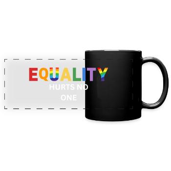 Equality Hurts No One LGBT Equality Gay Pride - Mug panoramique uni - noir - Devant
