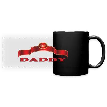 DADDY - Full Colour Panoramic Mug - black - Front