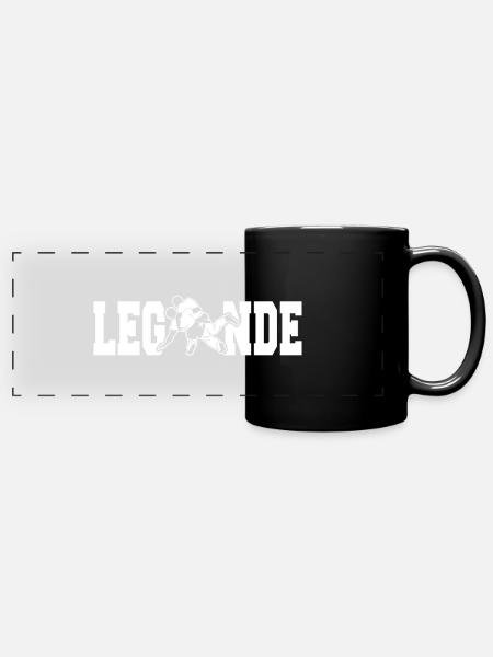 Schwinger Legende - Panorama-Tasse farbig - Schwarz