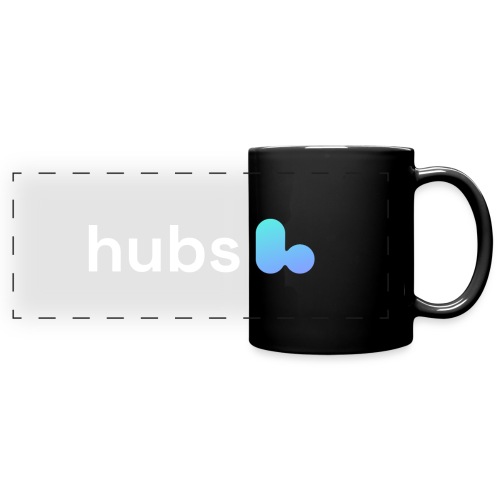 Hubs Logo White - Full Colour Panoramic Mug