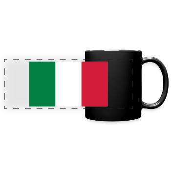 Drapeau national du Mexique - Mug panoramique uni - noir - Devant