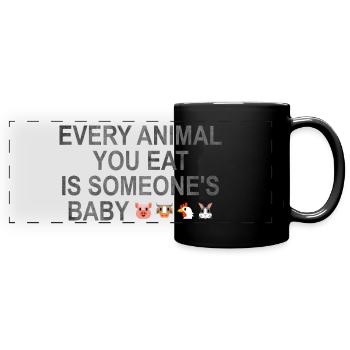 Someone's Baby - Panorama-Tasse farbig - Schwarz - Vorne