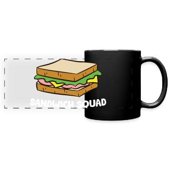 Sandwich - Sandwich Squad - Panorama-Tasse farbig - Schwarz - Vorne
