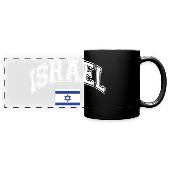 Israel Flag - Full Colour Panoramic Mug - black - Front