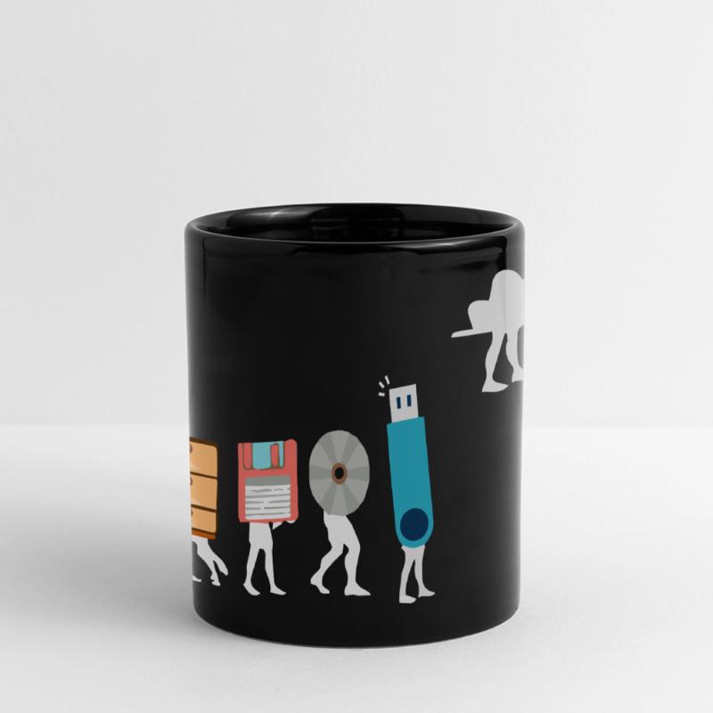 Cloud Computing Funny Programmer Data AI Software Full Colour Panoramic Mug