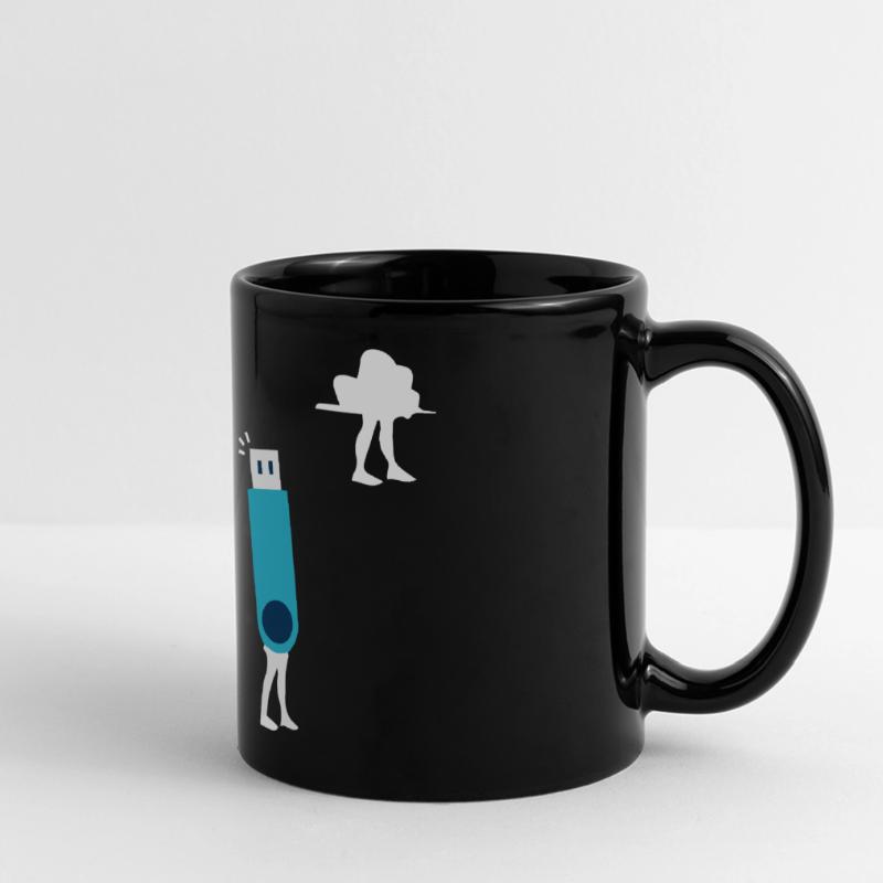 Cloud Computing Funny Programmer Data AI Software Full Colour Panoramic Mug
