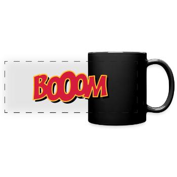 booom - Mug panoramique uni - noir - Devant