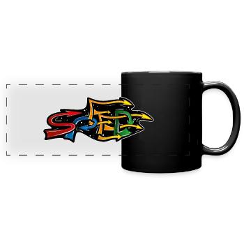 GRAFFITI SPEED - Full Colour Panoramic Mug - black - Front