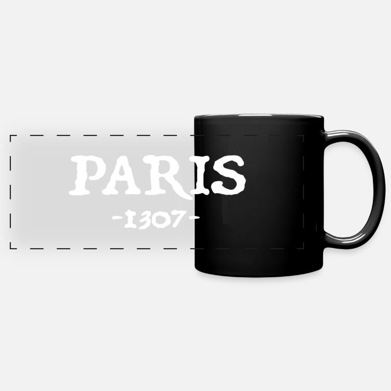 Paris 1307 - Mug panoramique uni - noir