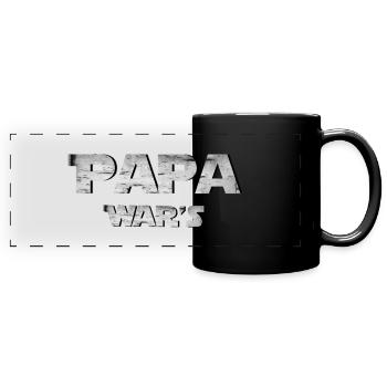 Idée cadeau Dad wars - Mug panoramique uni - noir - Devant