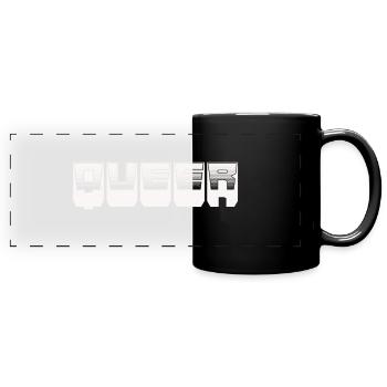 queer - Panorama-Tasse farbig - Schwarz - Vorne