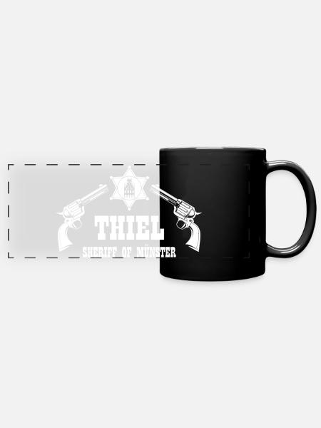 Thiel Sheriff of Münster - Panorama-Tasse farbig - Schwarz