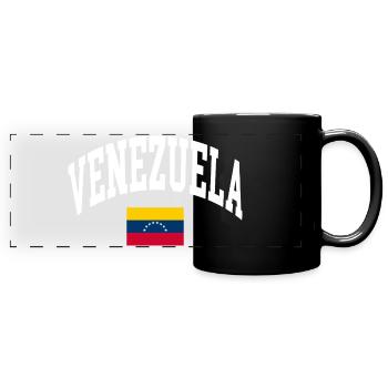 Venezuela Flag - Full Colour Panoramic Mug - black - Front
