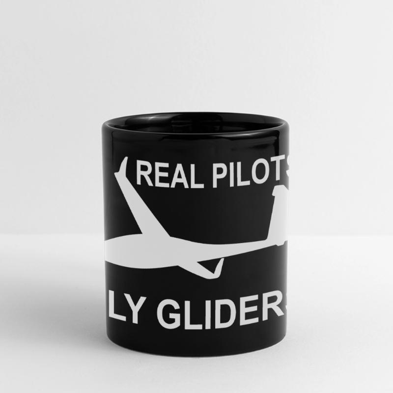 Real pilot glider pilot gliding glider Full Colour Panoramic Mug