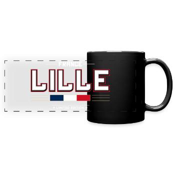 Lille - Panorama-Tasse farbig - Schwarz - Vorne