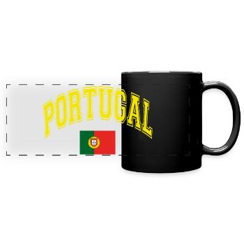 Drapeau du Portugal - Mug panoramique uni - noir - Devant
