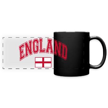England Flag - Full Colour Panoramic Mug - black - Front
