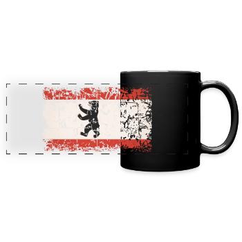 Good Old Berlin - Panorama-Tasse farbig - Schwarz - Vorne
