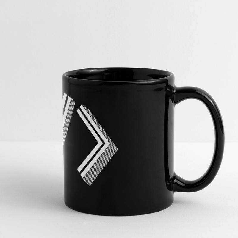 Retro Bracket's - Full Stack Developer HTML XML Panorama-Tasse farbig