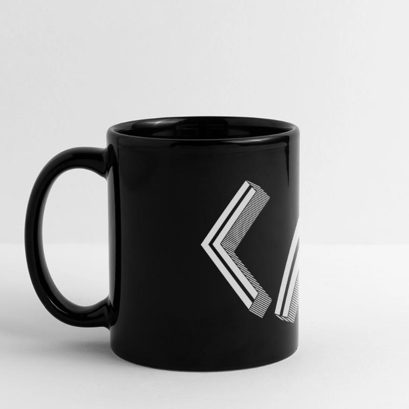 Retro Bracket's - Full Stack Developer HTML XML Panorama-Tasse farbig