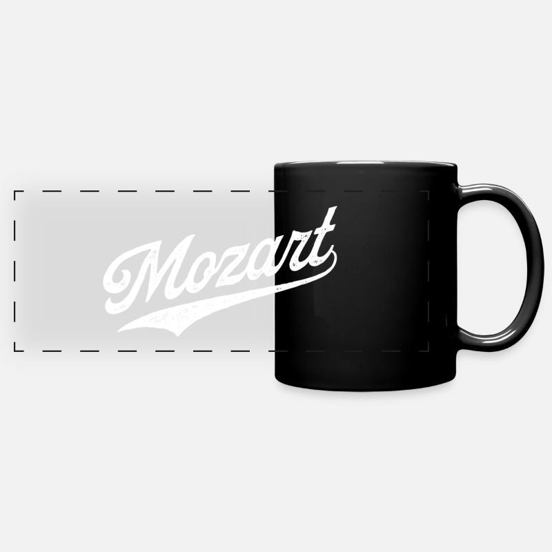 Mozart - Full Colour Panoramic Mug - black