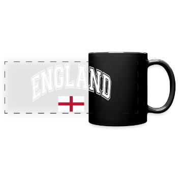 England Flag - Full Colour Panoramic Mug - black - Front