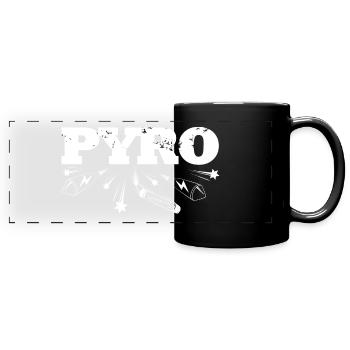 Pyro missiles and firecrackers - Full Colour Panoramic Mug - black - Front