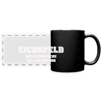 eichsfeld gallien - Panorama-Tasse farbig - Schwarz - Vorne