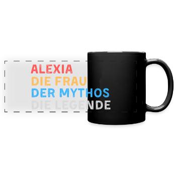 Alexia Fau Mythos Legende - Panorama-Tasse farbig - Schwarz - Vorne