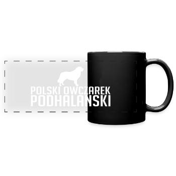 POLSKI OWCZAREK PODHALANSKI Hunde Wilsigns Hund - Panorama-Tasse farbig - Schwarz - Vorne