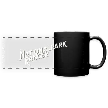Nationalpark Ranger | Wildhüter - Panorama-Tasse farbig - Schwarz - Vorne