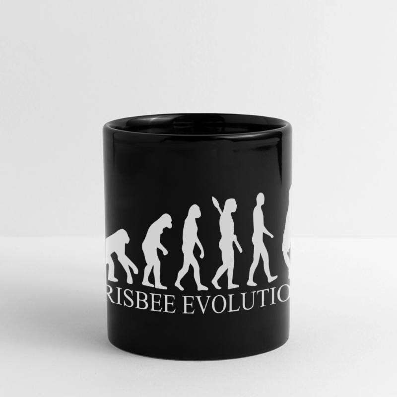 Frisbee evolution Full Colour Panoramic Mug