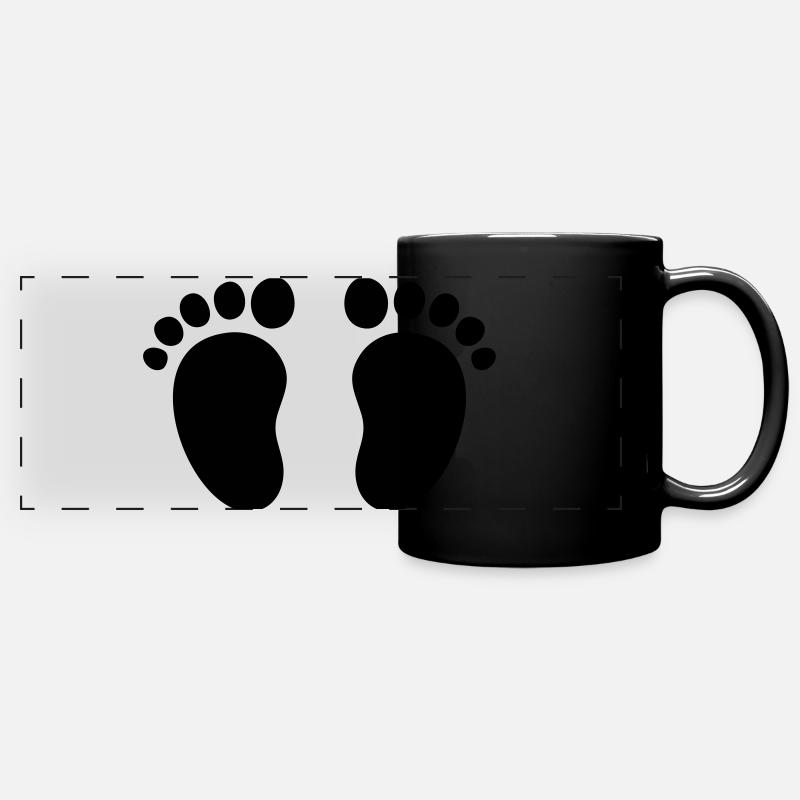BABY FOOT - Full Colour Panoramic Mug - black