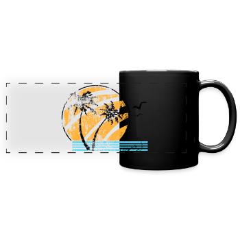 ELLIE'S SHIRT (DISTRESSED) - Full Colour Panoramic Mug - black - Front