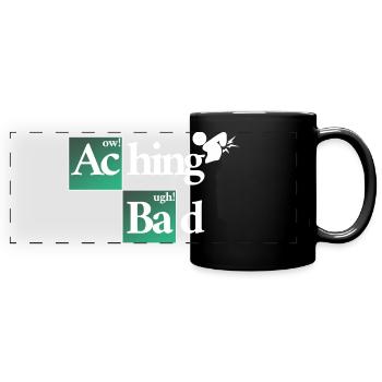 Bain douloureux - Tout fait mal - Mug panoramique uni - noir - Devant
