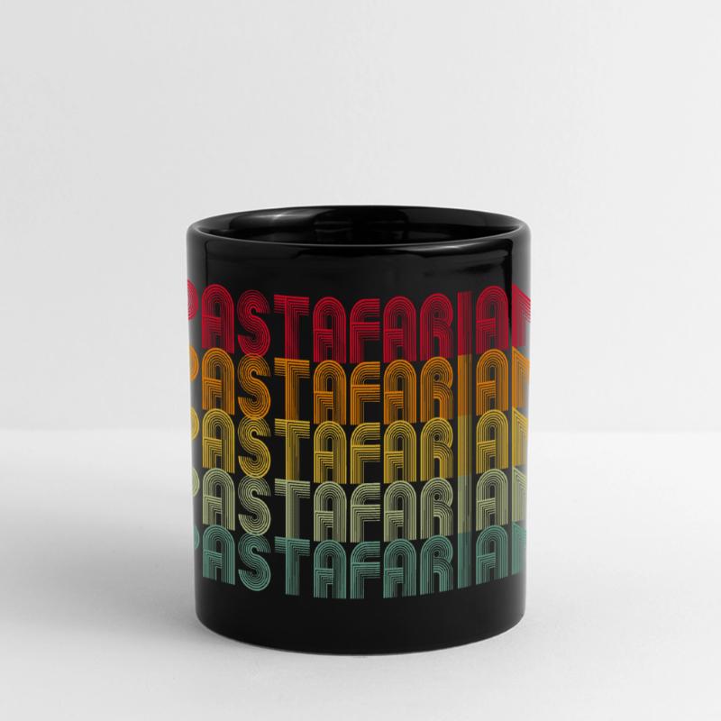 Rainbow Font Stack Pattern Panoramakrus, farvet
