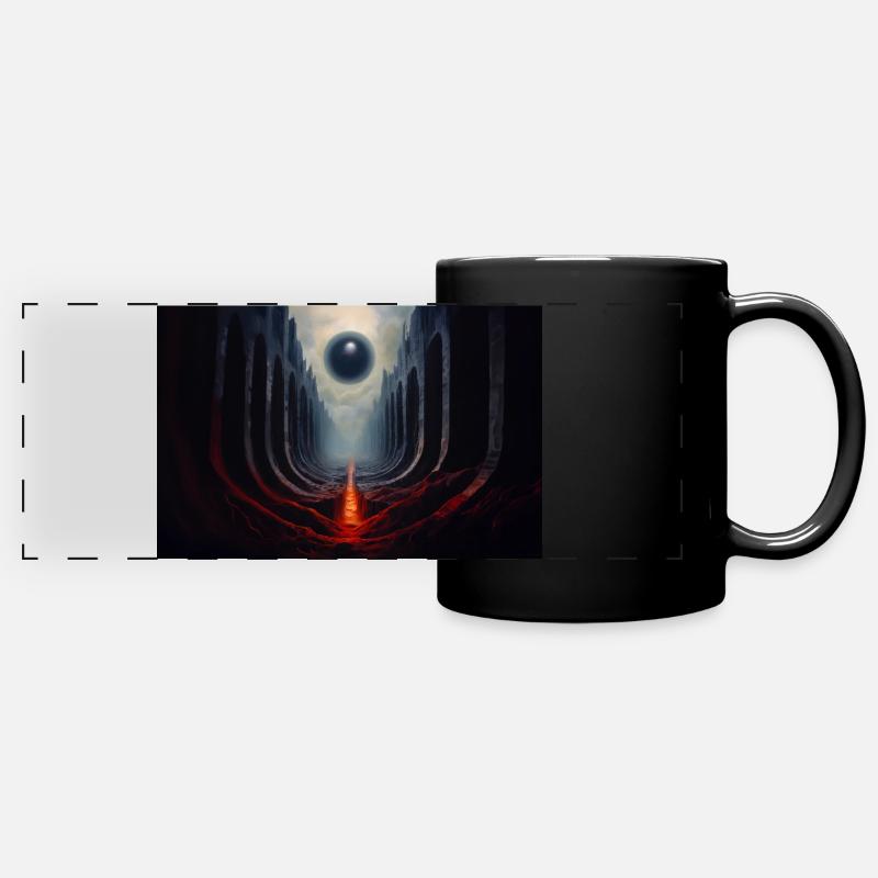 Sphère - Mug panoramique uni - noir