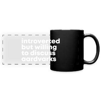 Aardvark - Full Colour Panoramic Mug - black - Front