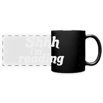 Chut ! Je Lis - Silence, Je Lis - Livre Lecture  - Mug panoramique uni - noir - Devant